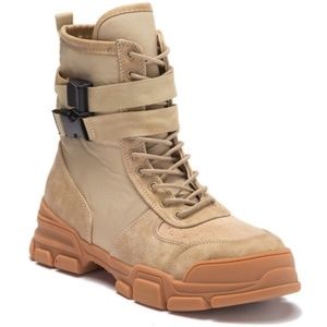 Cape Robbin Utility Lace Up, Buckle, Sneaker Boot